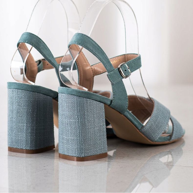 VINCEZA Sandali Tacco Alto blu verde 1