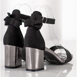 Sandali Con Fiocco VINCEZA nero 1