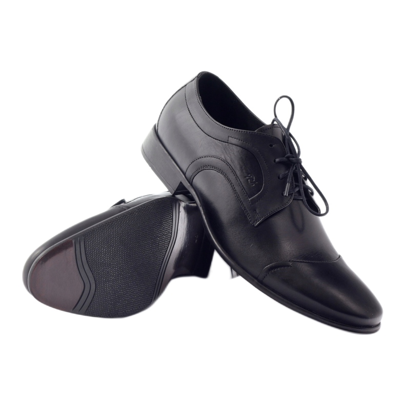 Scarpe basse in pelle Pilpol 1262 scarpe uomo nero 3