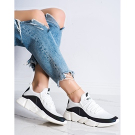 Sneakers da donna Big Star FF274A052 bianca nero 2