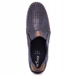 Mario Pala Scarpe uomo mocassini 901 summer navy blue grain marrone blu navy 4