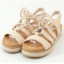 Sandali espadrillas W86 Beige 1
