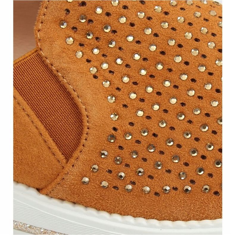 Scarpe traforate cammello 918-15 Cammello marrone 1