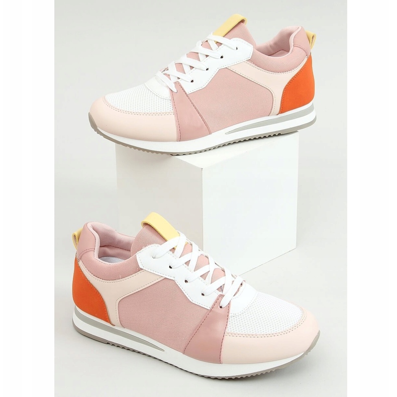 Scarpe sportive multicolori B0-546 Rosa multicolore 1