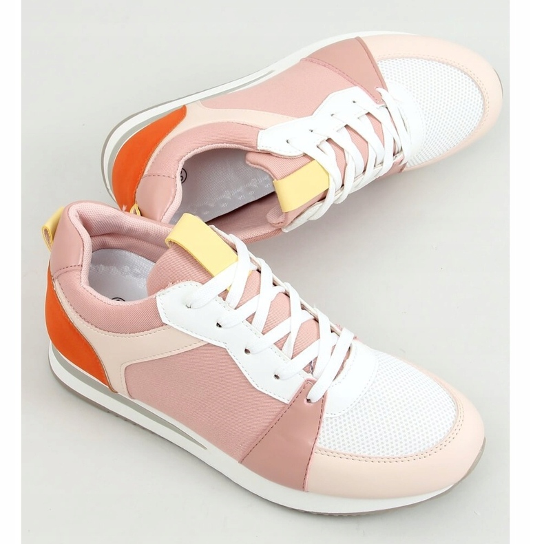Scarpe sportive multicolori B0-546 Rosa multicolore 2