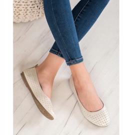 SHELOVET Ballerine traforate d'oro 1