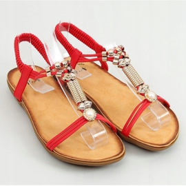 Sandali rossi da donna H075 Rojo rosso 1