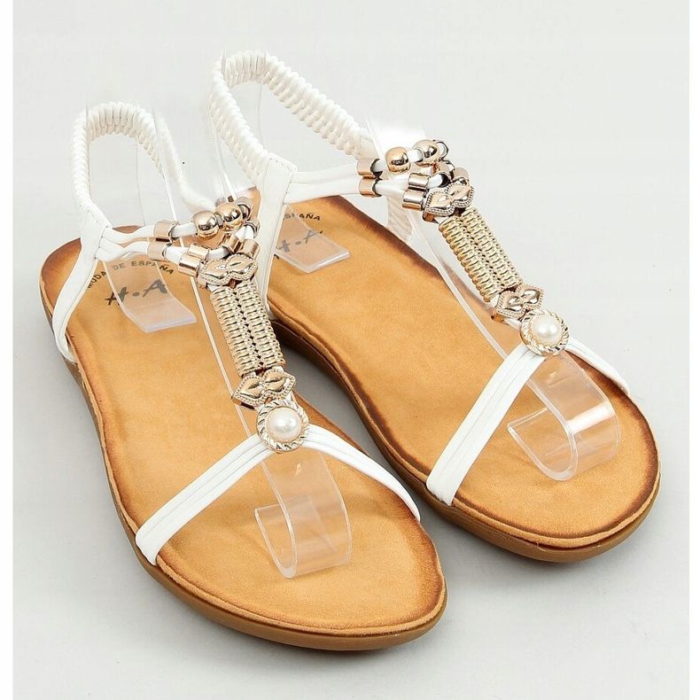Sandali da donna bianchi H075 Blanco bianco 1