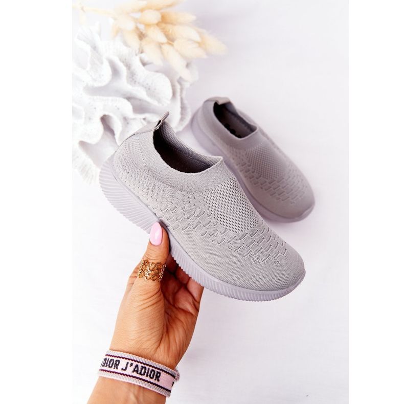 EVE Scarpe sportive per bambini Slip-On Grey School Trip grigio 2