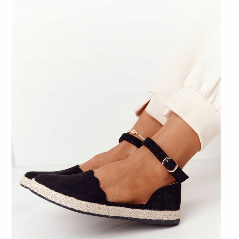S.Barski Espadrillas In Camoscio Sulla Suola Di Paglia S. Bararski Black nero 1