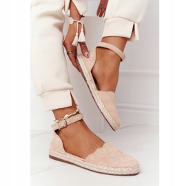 S.Barski Espadrillas In Camoscio Su Suola Di Paglia S. Bararski Beige 2