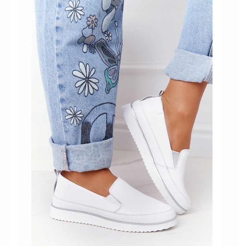 Sneakers Donna Slip-On S.Barski Bianco bianca 2