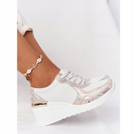 Sneakers In Pelle Con Zeppa S.Barski Bianco-Oro bianca d'oro 2
