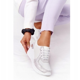 S.Barski Sneakers In Pelle Con Zeppa S. Barki Bianco-Argento 2
