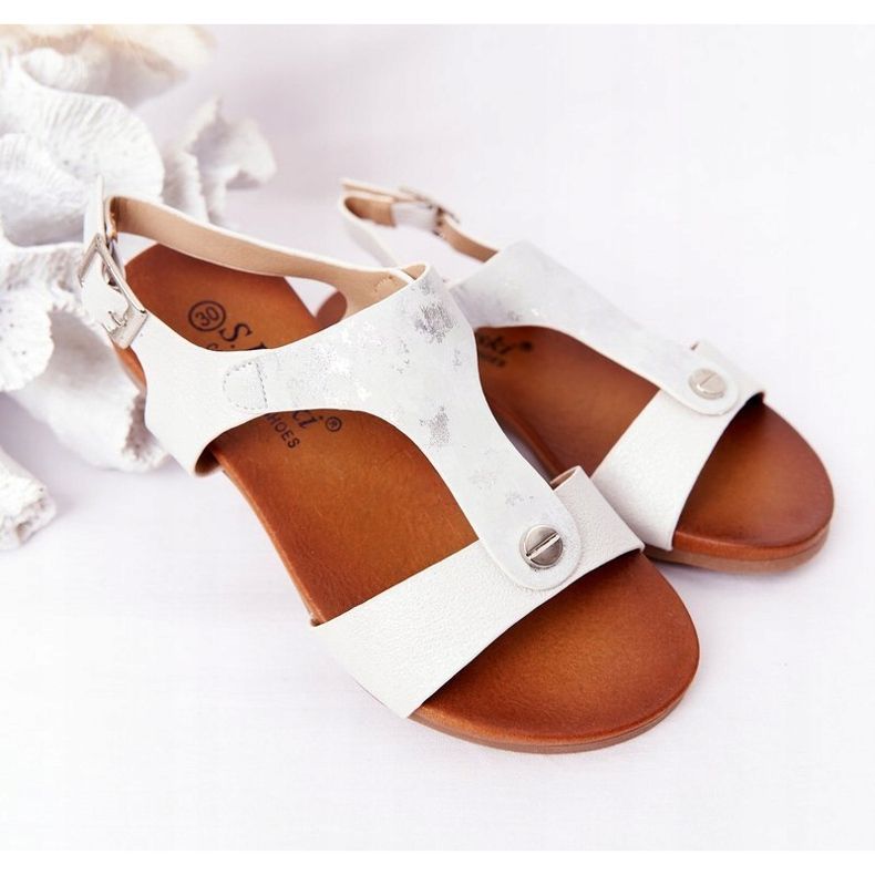 S.Barski Sandali per bambini S. Barski Comfort Silver d'argento 1