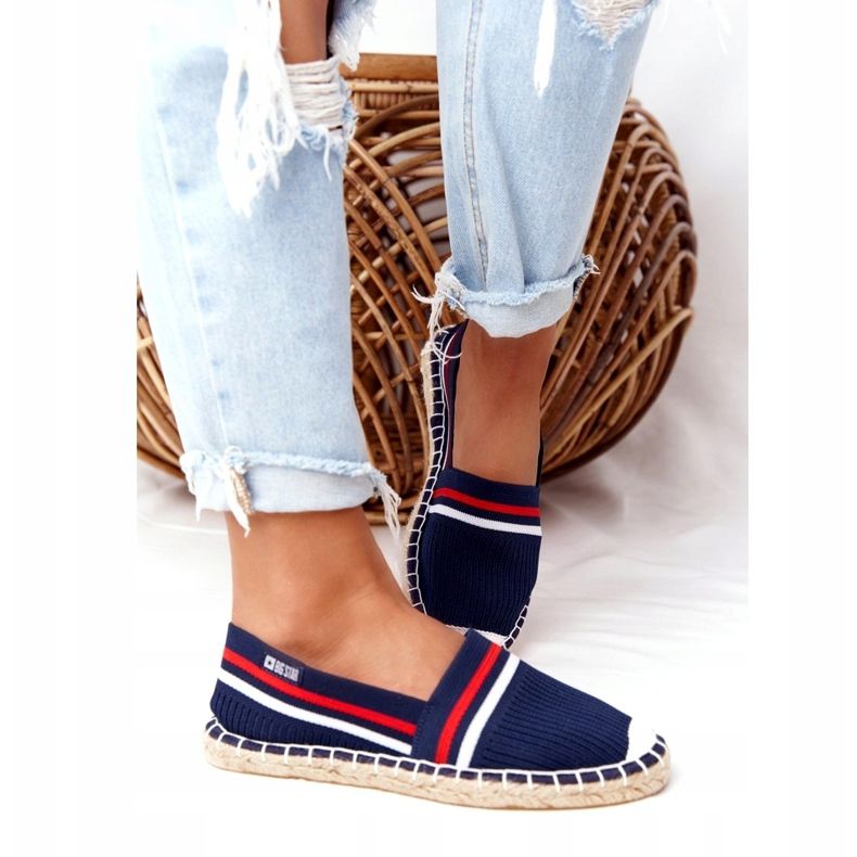 Big Star da donna espadrilles HH274483 blu navy 3