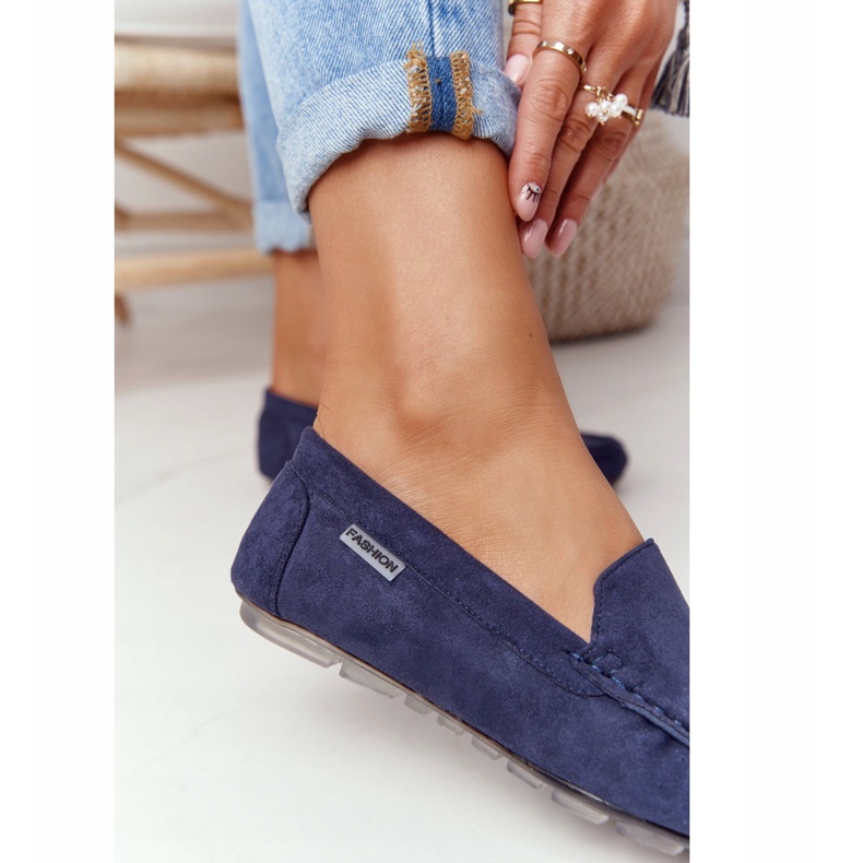 PH1 Mocassini Donna Scamosciati Blu Navy San Marino 4