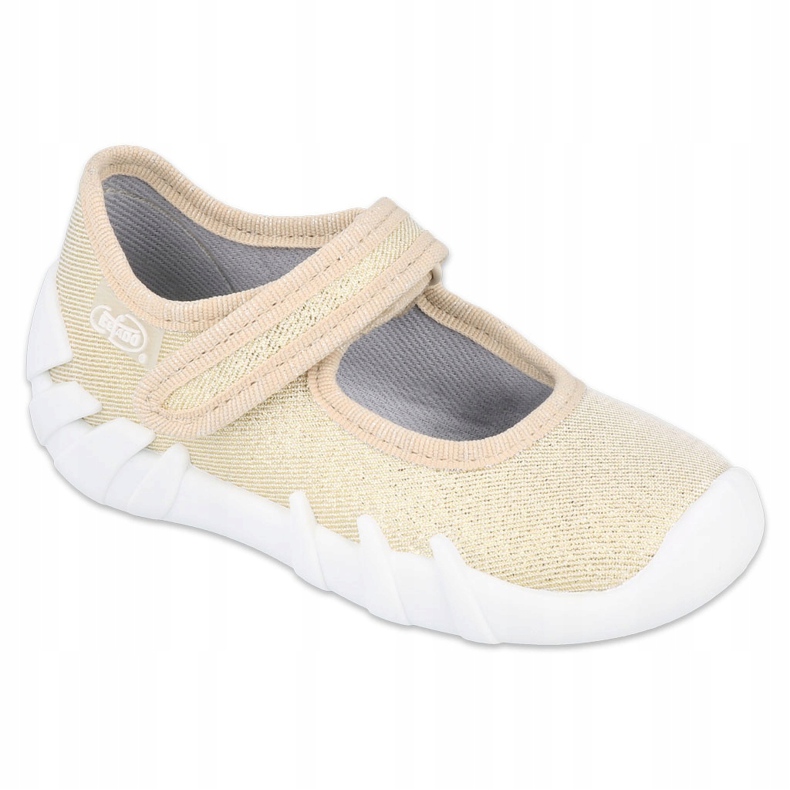 Scarpe dorate veloci Befado per bambini 109P224 beige d'oro 1