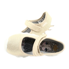 Scarpe dorate veloci Befado per bambini 109P224 beige d'oro 4