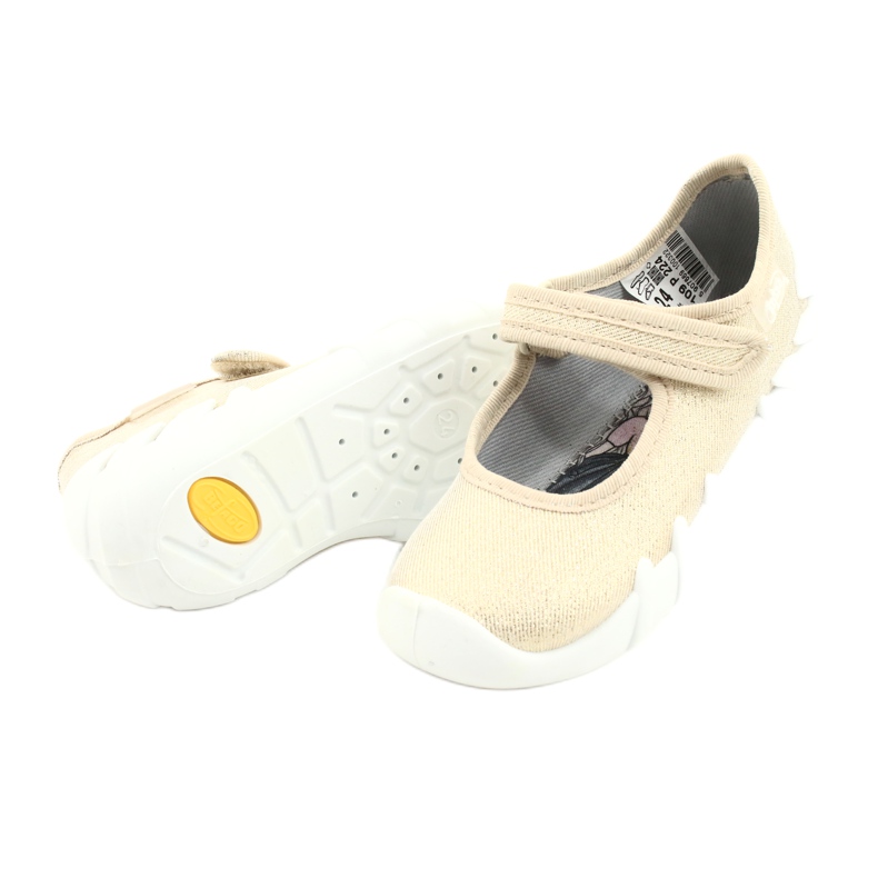 Scarpe dorate veloci Befado per bambini 109P224 beige d'oro 3