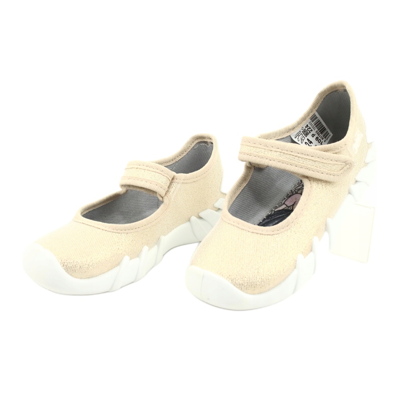 Scarpe dorate veloci Befado per bambini 109P224 beige d'oro 2