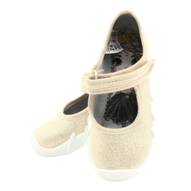 Scarpe dorate veloci Befado per bambini 109P224 beige d'oro 5