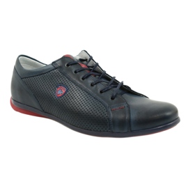 Joker Scarpe casual da uomo 295 blu navy rosso 3