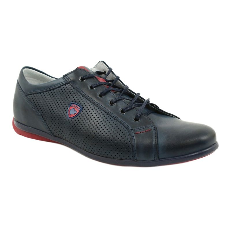 Joker Scarpe casual da uomo 295 blu navy rosso 3