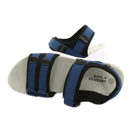 American Club Sandali sportivi femminili inserto in pelle sportiva RL45/21 BLAZZO E BLUI nero 4