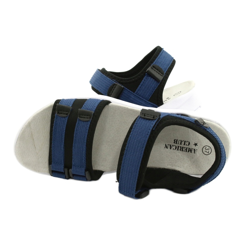 American Club Sandali sportivi femminili inserto in pelle sportiva RL45/21 BLAZZO E BLUI nero 4