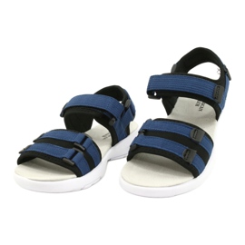 American Club Sandali sportivi femminili inserto in pelle sportiva RL45/21 BLAZZO E BLUI nero 1