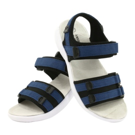 American Club Sandali sportivi femminili inserto in pelle sportiva RL45/21 BLAZZO E BLUI nero 3