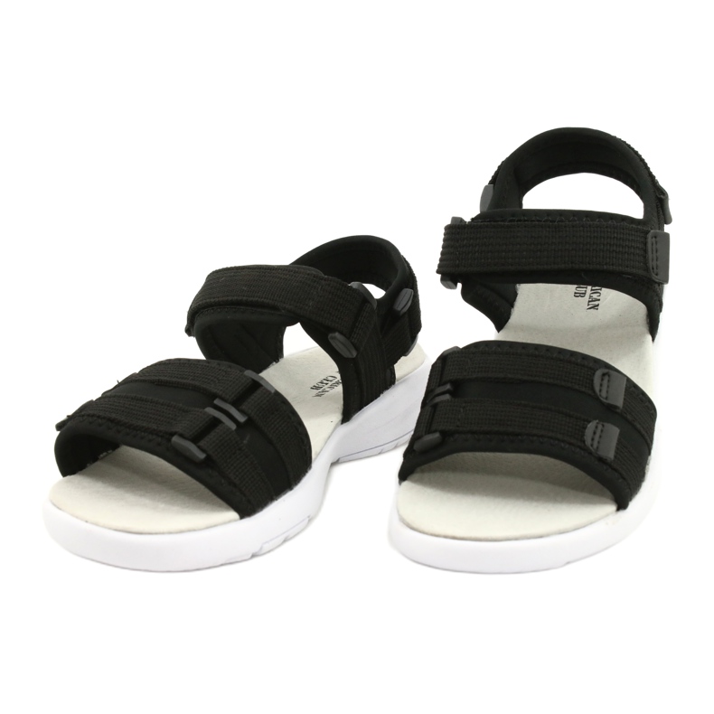 American Club Sandals da donna Sports Inserie in pelle RL45/21 Nero 1