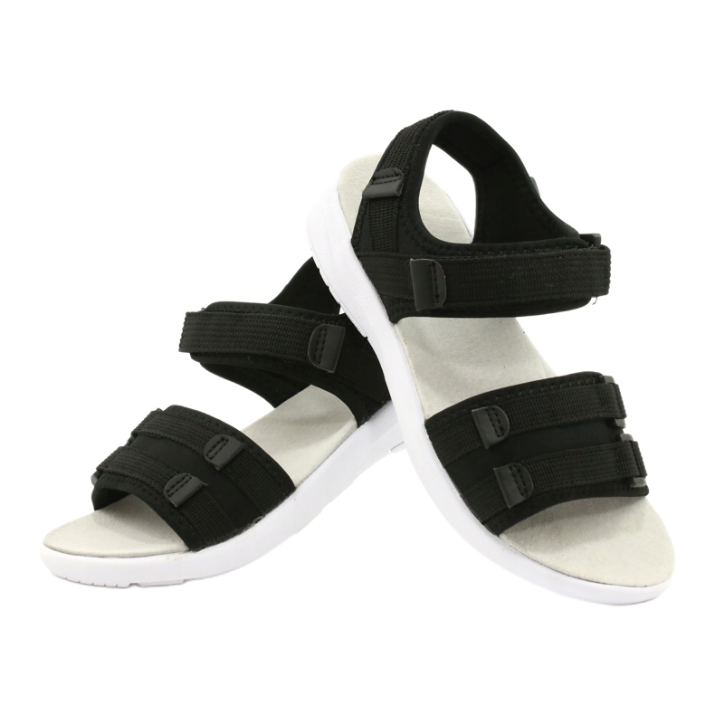 American Club Sandals da donna Sports Inserie in pelle RL45/21 Nero 3