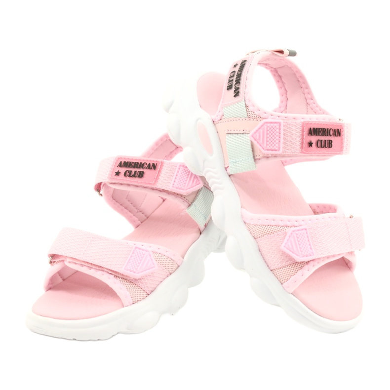 American Club Girls 'Pink Sports Sandals RL32/21 rosa 4