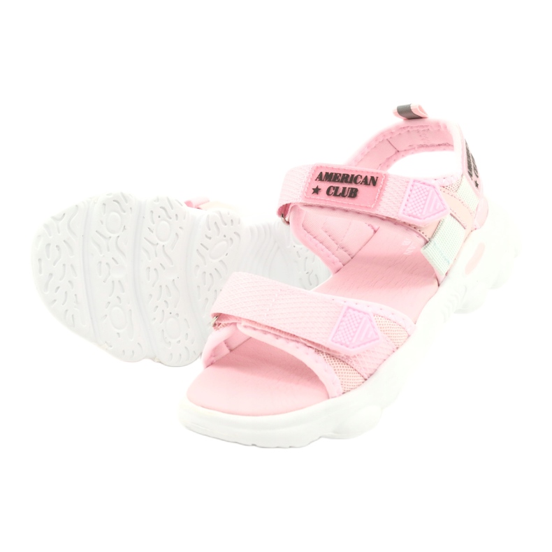 American Club Girls 'Pink Sports Sandals RL32/21 rosa 3