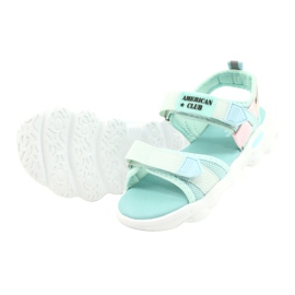 American Club Girls 'Green Sandals Green RL32/21 verde 2