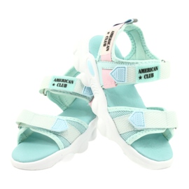 American Club Girls 'Green Sandals Green RL32/21 verde 3