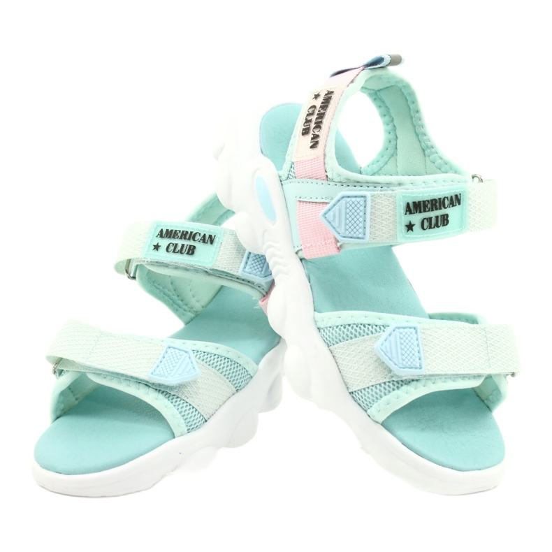 American Club Girls 'Green Sandals Green RL32/21 verde 3