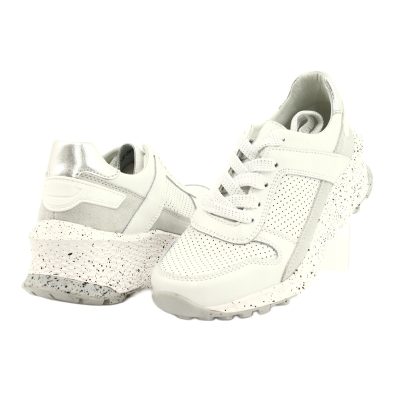 FILIPPO DP2008/21 scarpe sportive da donna in pelle, colore bianco 2