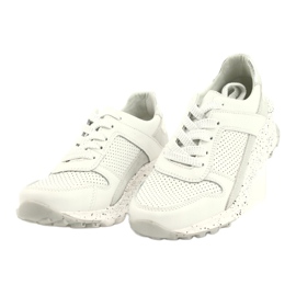 FILIPPO DP2008/21 scarpe sportive da donna in pelle, colore bianco 1