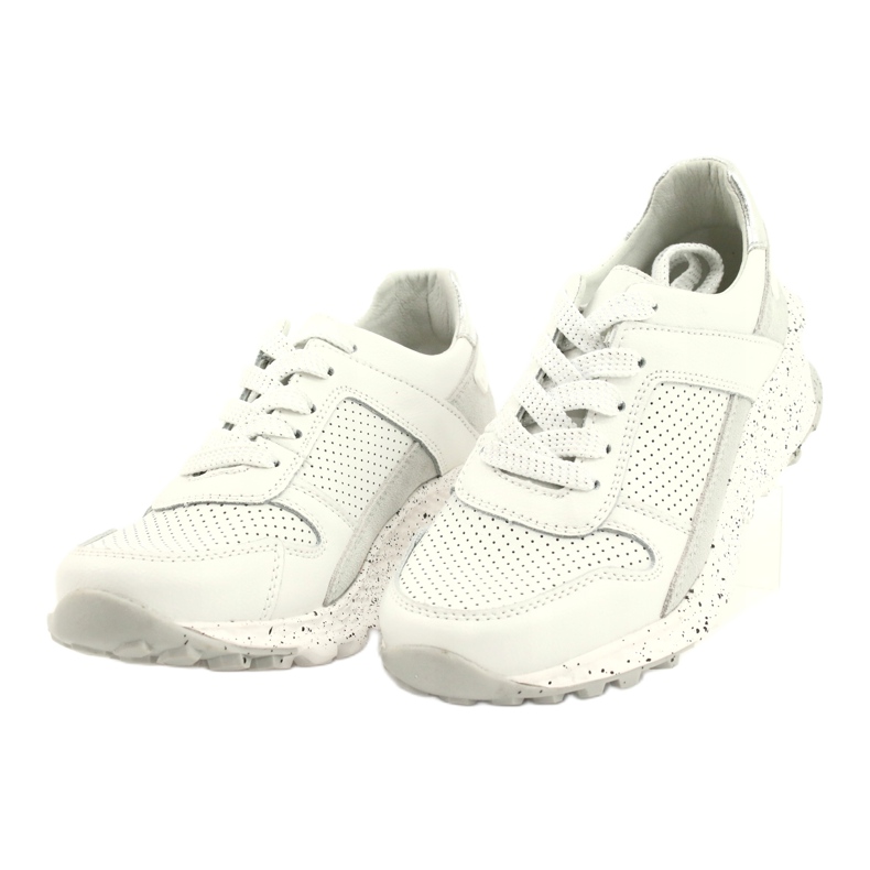FILIPPO DP2008/21 scarpe sportive da donna in pelle, colore bianco 1