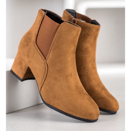 Clowse Stivali classici in pelle scamosciata marrone 1