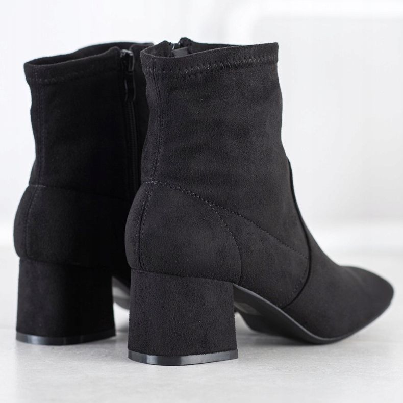Cm Paris Stivaletti eleganti in pelle scamosciata nero 1