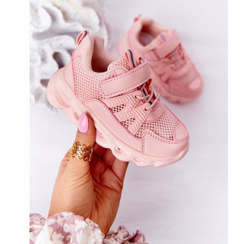 Sneakers Da Bambino Con Suola Illuminata A Led Rosa So Cool! 2
