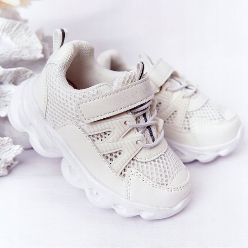Sneakers Da Bambino Con Suola Illuminata Led Bianca So Cool! bianco 2