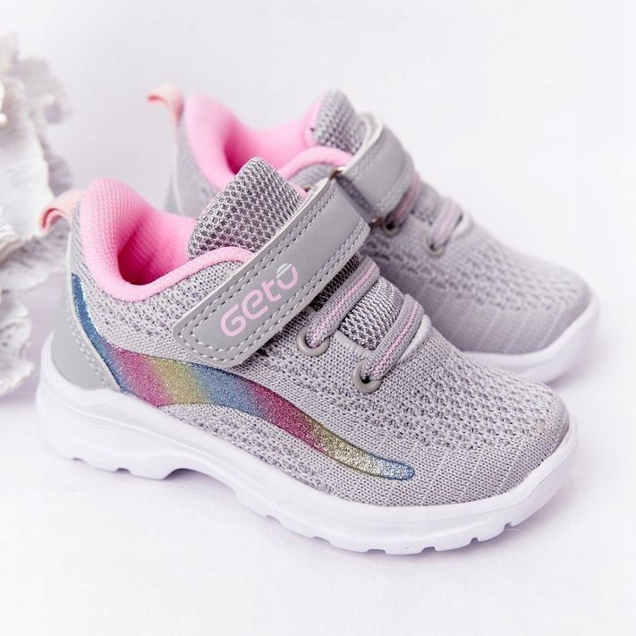 Scarpe Sportive Bambino Sneakers Grigio Ready Go! rosa multicolore 1