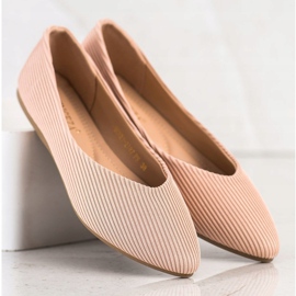Ballerine a righe di VINCEZA beige 2