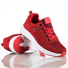 SHELOVET Sneakers leggere traforate rosso 1