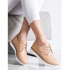 SHELOVET Scarpe marroni con stampa serpente marrone 2